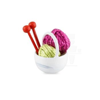 Körbchen mit Wolle